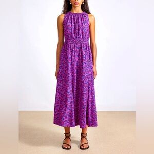 Apiece Apart Vibrant Purple and Pink Maxi Dress